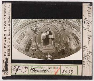 Soest: St. Patroklus (Sankt-Patrokli-Dom): Apsisfresko mit Christus Pantokrator (Stoedtner-Nr. 18391)