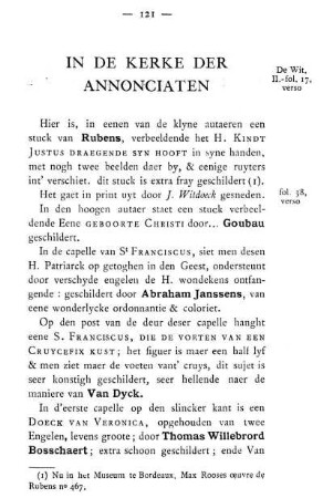 In De Kerke Der Annonciaten
