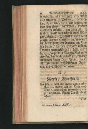7. Moriz/ Churfürst.