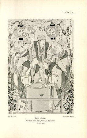 Tafel 5. Seiro niwaka. Niwaka-Fest der "Grünen Häuser". Frühwerk