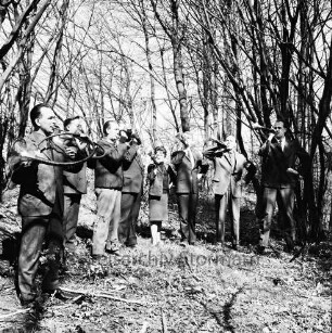 Kreisjägerschaft Stormarn e.V.: Rohlfshagen/Kupfermühle: Mitgliederversammlung: Bläsergruppe der Kreisjägerschaft