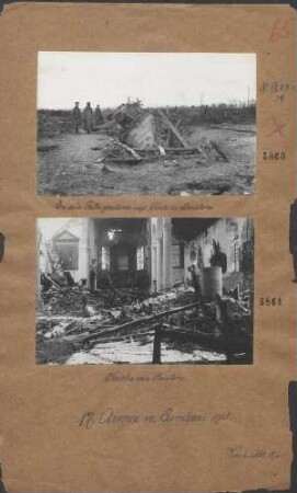 In eine Falle geratener engl. Tank w. Bourlon