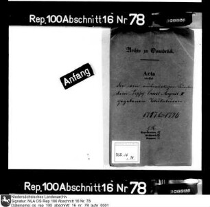 Titulatur des Bischofs Ernst August II. durch auswärtige Fürsten
