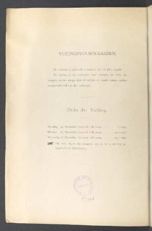 Orde der Veiling