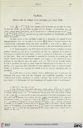 2: Petites notes de critique et de philologie, [3]