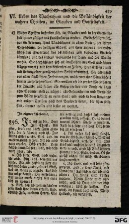 VI. Ueber das Wachsthum und die Beständigkeit der wahren Christen, im Glauben und Gottseligkeit