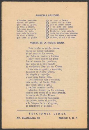 Albricias pastores