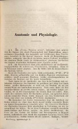 Die Ophthalmologie vom naturwissenschaftlichen Standpuncte aus bearbeitet, 2,1