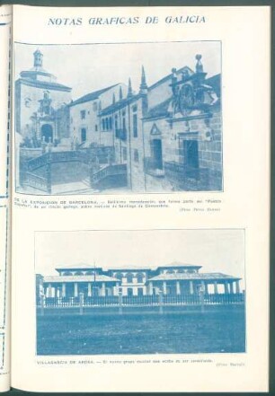 Villagarcía de Arosa. : [Vista del] nuevo grupo escolar que acaba de ser construido.
