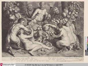 [Bacchus, umgeben von Nymphen und Satyrn; Die Natur, von den drei Grazien geschmückt]