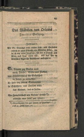Zweiter Gesang.