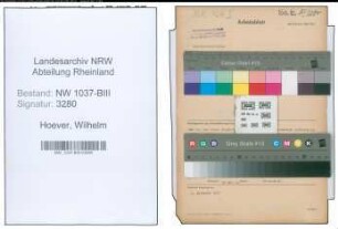 Entnazifizierung Wilhelm Hoever , geb. 07.03.1897 (Kaufm.Angestellter)