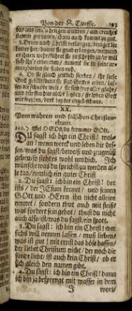 XX. Vom wahren und falschen Christenthum. - XXII. Von wahrer Buß und Bekehrung.