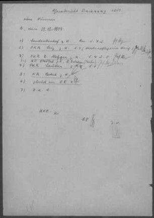 Backnang: Visitationsbericht mit Pfarrbericht 1950