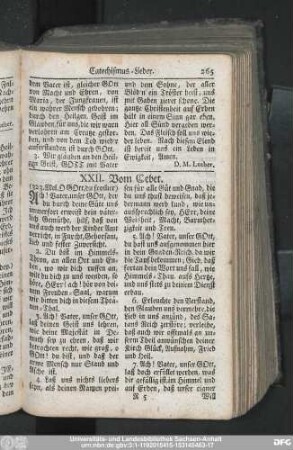 XXII. Vom Gebet.