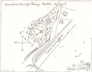 Fischer, Theodor; Planegg bei München (Bayern); Ev. Waldkirche - Lageplan