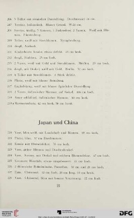 Japan und China (Nr. 220-249)