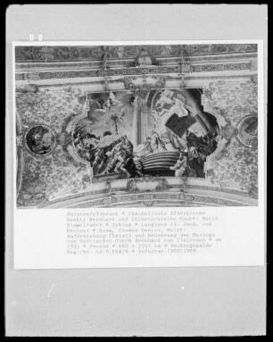 Auferstehung Christi und Bekehrung des Herzogs von Aquitanien durch Bernhard von Clairvaux