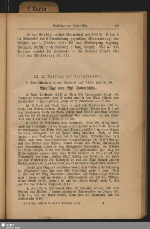 III. Ausflüge