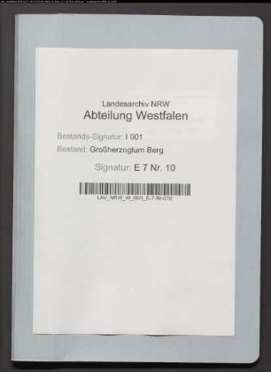 Versiegelung und Inventarisation der Kongregation Hoffringe