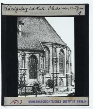 Königsberg / Chojna, Marienkirche : Außenansicht von S, Chor