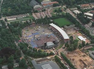 Erfurt, Steigerwaldstadion. Konzert Bon Jovie am 13. Juni 1996