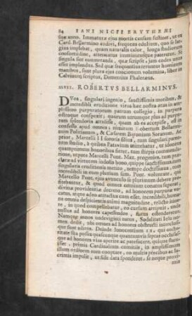 XLVII. Robertus Bellarminus.