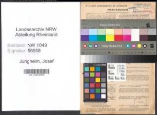 Entnazifizierung Josef Jungheim , geb. 09.04.1896 (Schreiner)