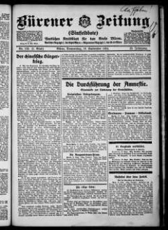 Bürener Zeitung. 1896-1935