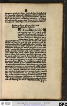 Incipit dyalogus de beata virgine fratris Bernardi ordinis Carthusiensis.