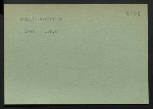 Schall, Marcellus