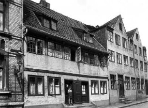 Hamburg. Historische Stadtansicht um ca. 1910. Alte Wohnbebauung