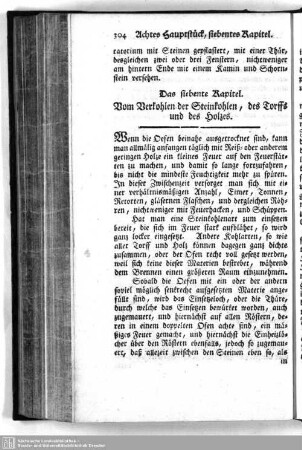 7. Vom Verkohlen der Steinkohlen, des Torffs und des Holzes