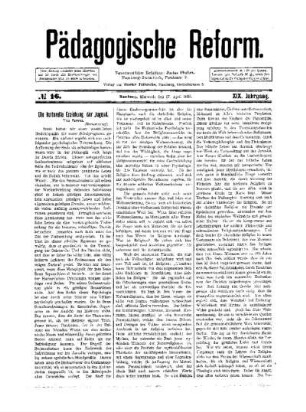 Die kulturelle Erziehung der Jugend : (Fortsetzung) ; (Fortsetzung folgt)