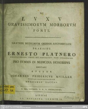 De Luxu Gravissimorum Morborum Fonte