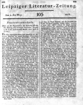 1815-05-01 : 105. Stück