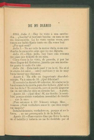 De mi diario