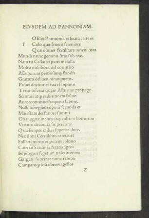 Eiusdem Ad Pannoniam.