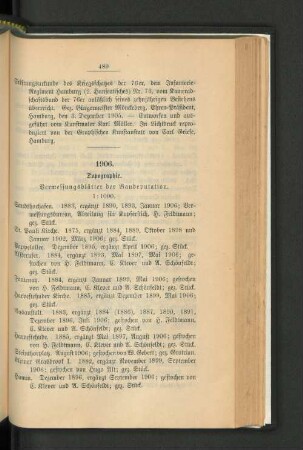 1906. : Vermessungsblätter der Baudeputation.