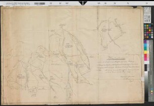 Glindfeld (Medebach) Waldungen der Oberförsterei Glindfeld 1826 (1 : 12 500) 61 x 90 kol. Zeichnung Hoefeld KSA Nr. 597