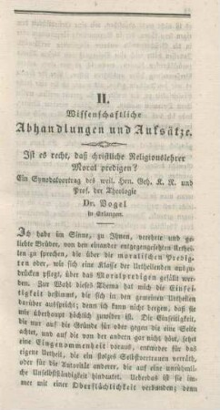 43-62 Ist es recht, daß christliche Religionslehrer Moral predigen?
