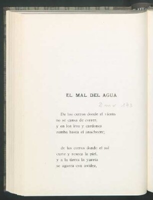 El mal del agua