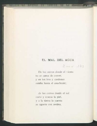 El mal del agua