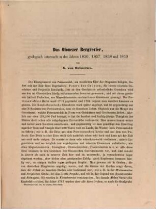 Das Olonezer Bergrevier : geologisch untersucht in den Jahren 1856, 1857, 1858 und 1859