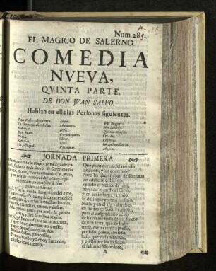 Pt. 5: El Magico De Salerno : Comedia Nveva