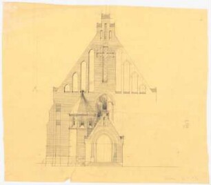 Kirche: Aufriss Eingangsseite
