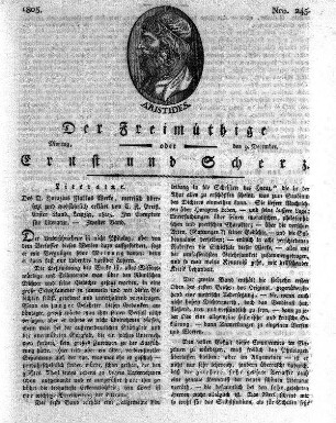 Nro. 245, Montag den 9. December
