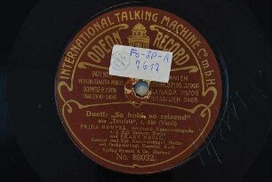 Duett: "So hold, so reizend" : aus "Traviata", I. Akt / (Verdi)