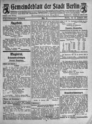 1925,3: Nr. 3, 18. Januar 1925