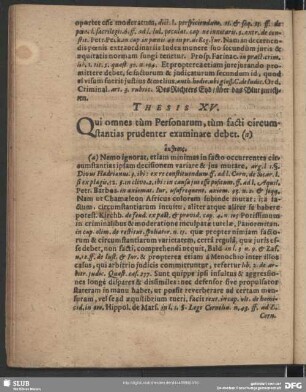 Thesis XV
